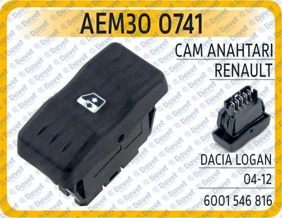 AEM 300741 Cam Anahtari Renault Dacia Logan 04-12